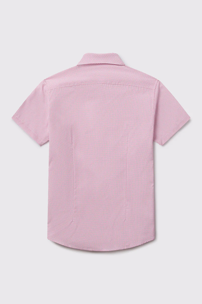 Motive Pattern Short Sleeve Dress Shirt - Image 20
