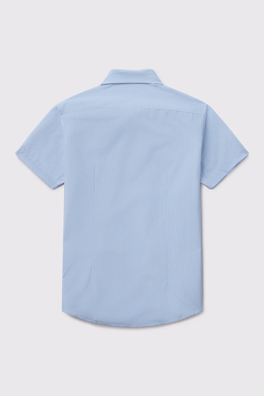 Motive Pattern Short Sleeve Dress Shirt - Image 6