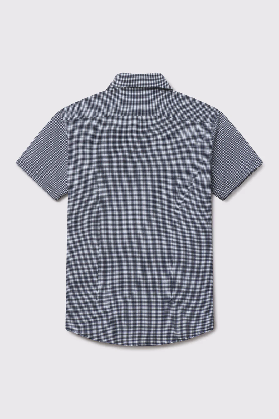 Motive Pattern Short Sleeve Dress Shirt - Image 9
